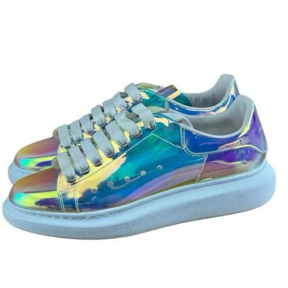 Alexander McQueen Unisex  M8.5 Wo’s 10.5 Oversized  Sneaker Multicolor plastic